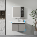 Set Mobilier, Baie, Gri Deschis, VT1141G-70 - imagine 2