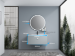 Set Mobilier, Baie, Gri Mat, V1169G-90 - imagine 2