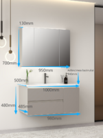 Set Mobilier, Baie, Gri/Crem, 1180M-100 - imagine 2
