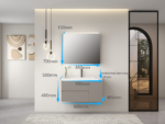 Set Mobilier, Baie, Gri/Crem, 1180M-90 - imagine 2