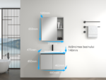 Set Mobilier, Baie, Gri Deschis, T1192S-70 - imagine 2