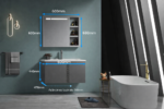 Set Mobilier, Baie, Gri Inchis, V2505-60 - imagine 2