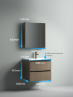 Set Mobilier, Baie, Maro Inchis, J206 - imagine 2